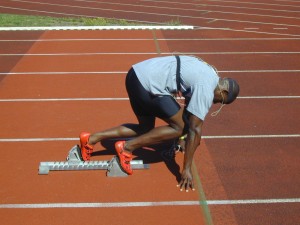 EEG test on the track 1