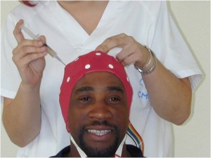 EEG test in lab